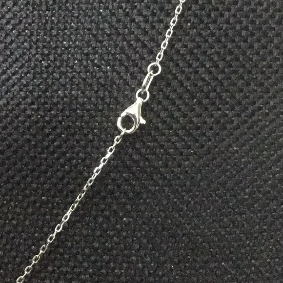 New18”SterlingSilverNecklace W/.925 Heart Pendant - Picture 7 of 8